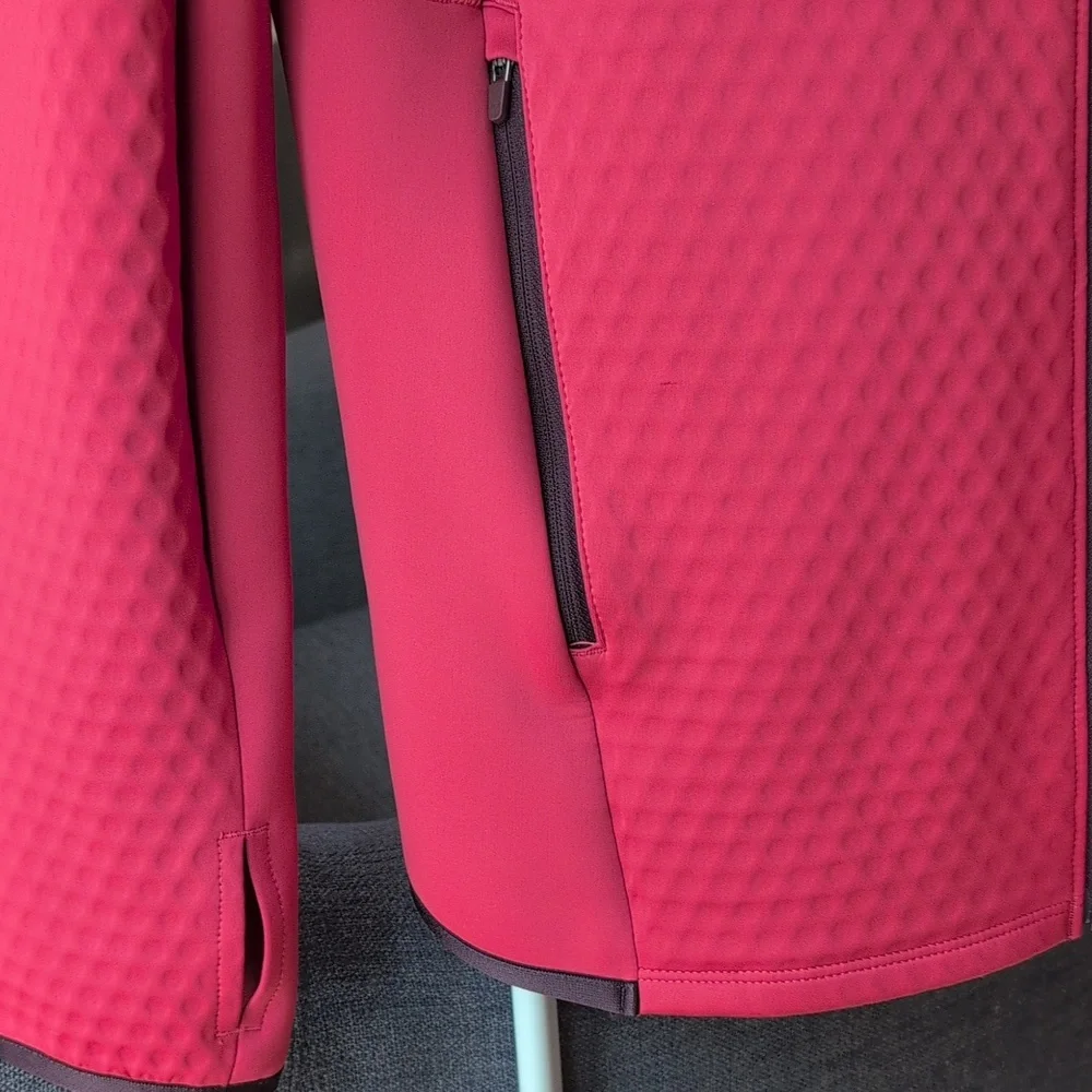 Columbia Crystal Leaf Omni-Heat Helix full-zip jacket, Red/Salmon, Ladies Medium - Picture 3 of 9